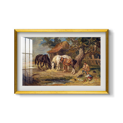 Le Repas de Midi, 1835 - James Ward - Estampe encadrée sur mesure