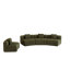 Canapé modulaire courbé Chenille-496004292