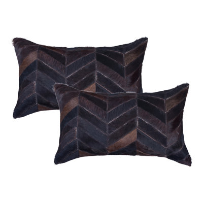  Rectangular Leather Pillow Cover and Insert