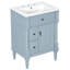 Armoire de salle de bain autoportante 24 po avec lavabo 24 po avec tiroir rabattable, tablette réglable, poignées en métal-121709087