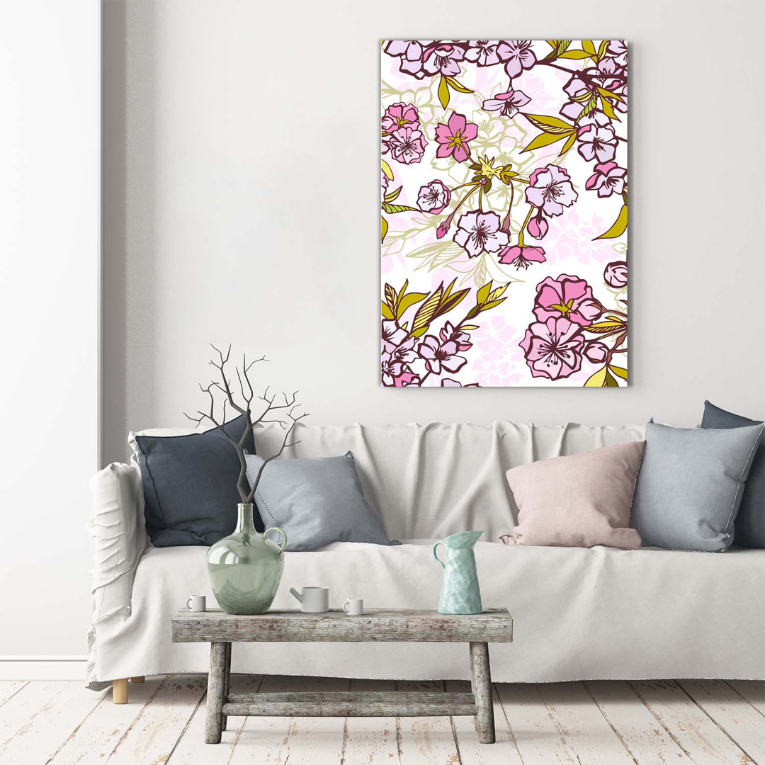 Cherry Blossoms - Wrapped Canvas Print