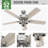Devon Park 52" 5 - Blade Farmhouse Indoor Ceiling Fan with LED Mason Jar Lights and Handheld Remote-47276231