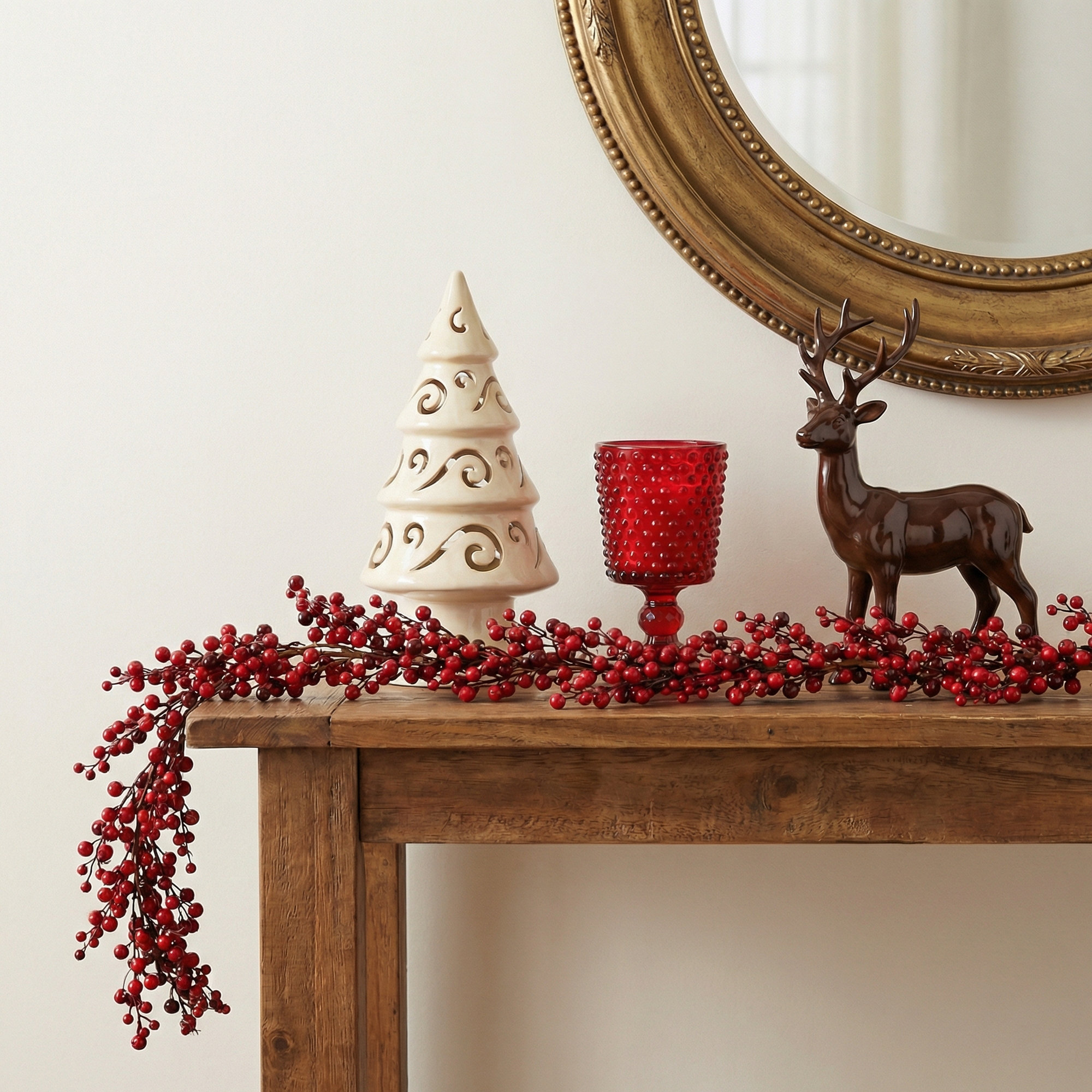 58'' in. Faux Berry Garland