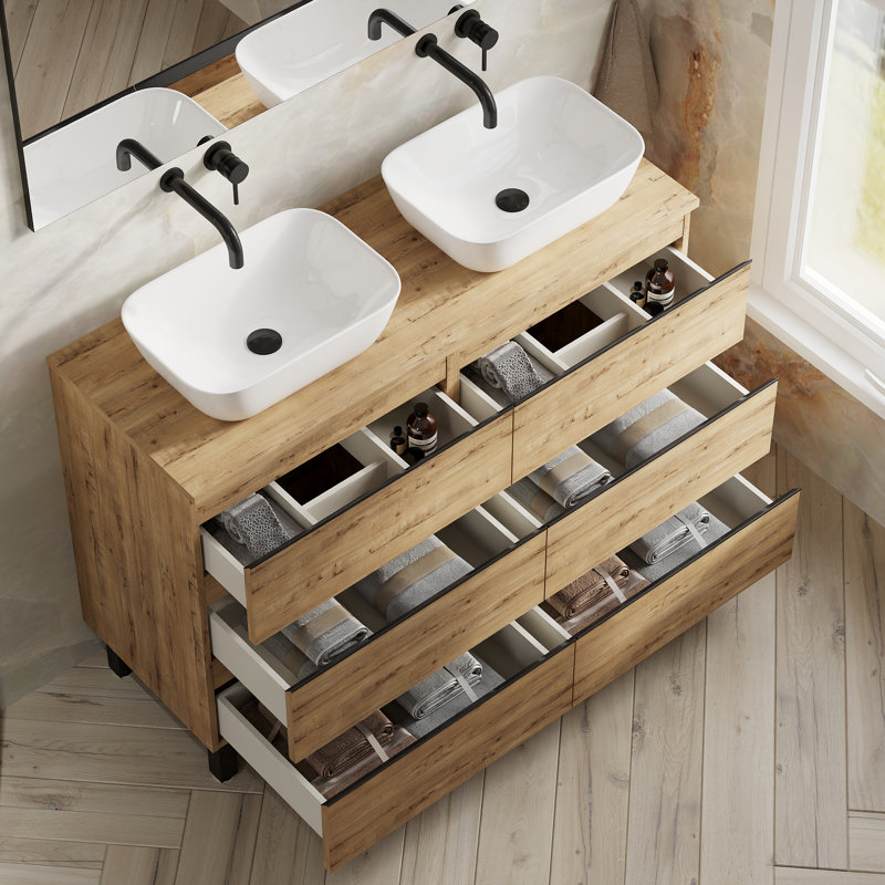 Rosabell 1mm Double Bathroom Vanity with Basin