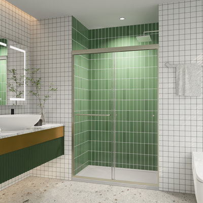 Porte de douche coulissante encadrée l 44 à 48 po x H 72 po