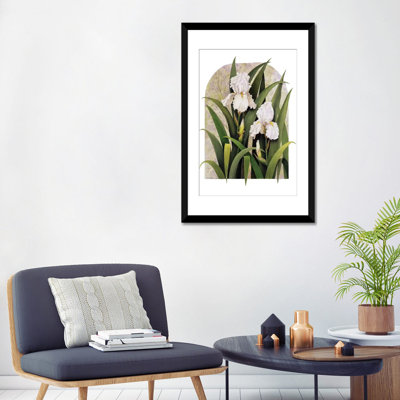 « iris vignette », impression sur toile