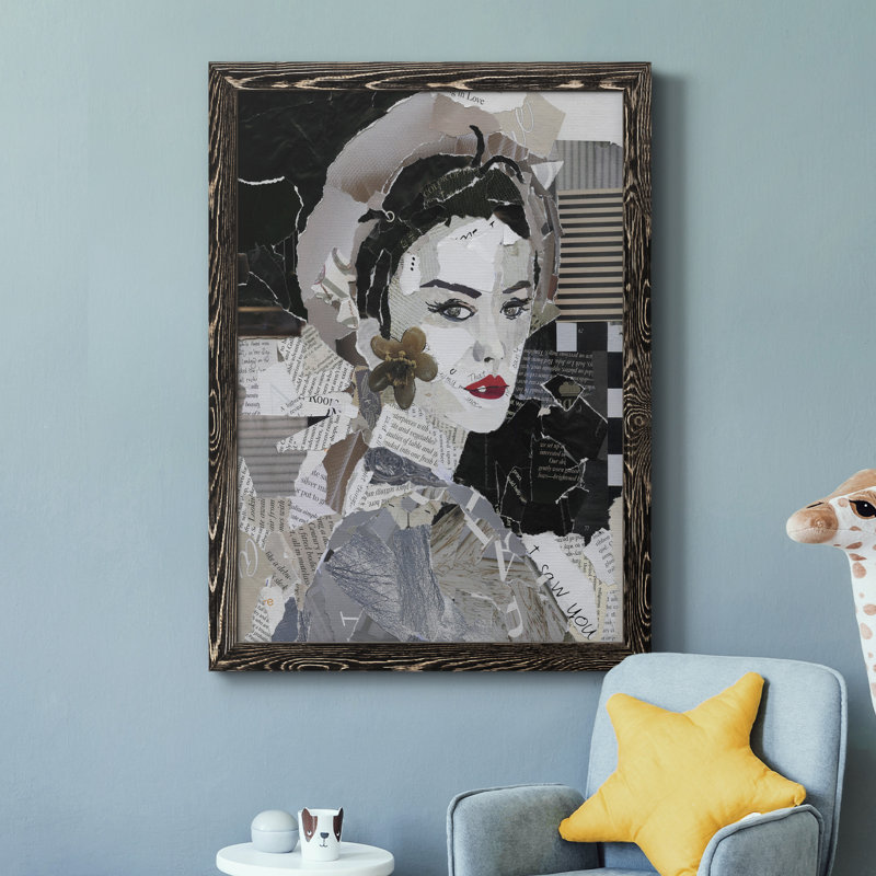 Runway Pause - cadre photo, impression sur toile, H 44 po x l 31 po x P 1 po, Toile avec cadre noir