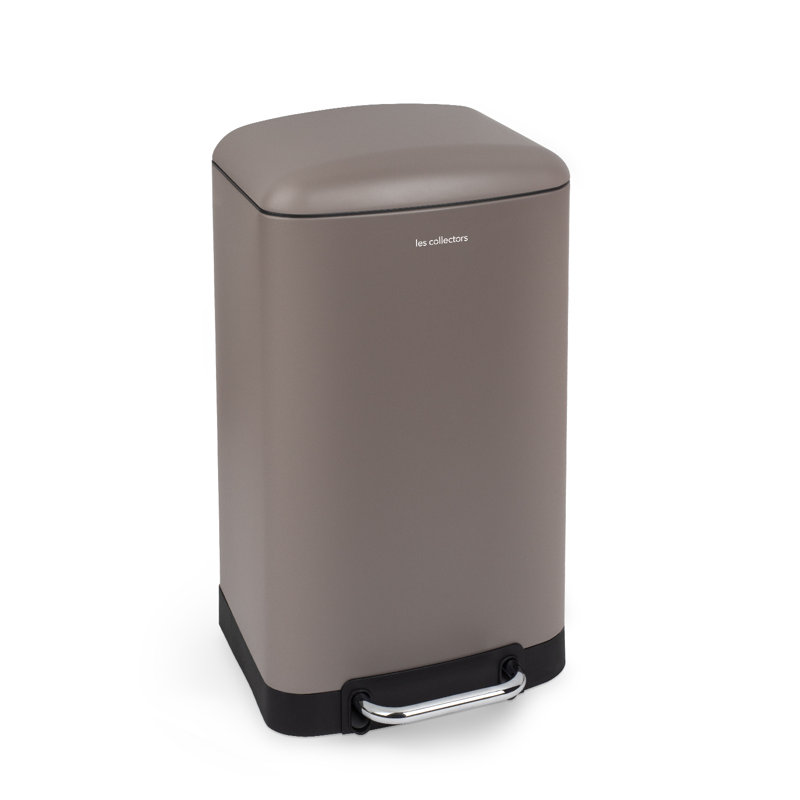 Abfalleimer mit Fußpedal, 30 L, Taupe