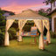 Pavillon de jardin à toit souple Sunjoy-112511837-114723074