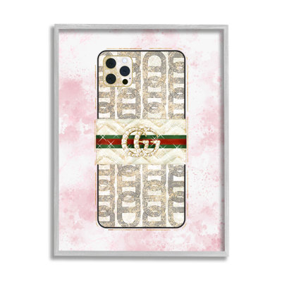" Fashion Glam Cellphone Still Life Pink Splatter Pattern " by Ziwei Li
