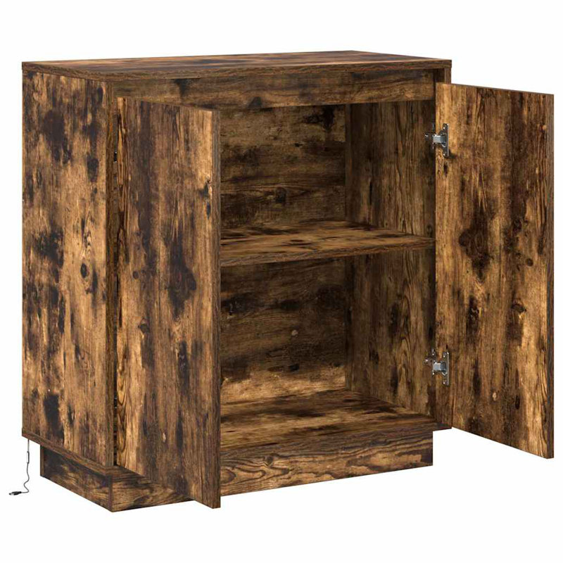  Sideboard 71 X 34.5 X 75 Cm Engineered Wood, Smoked Oak