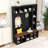 Modern Wooden Hall Tree with Bench, Adjustable Shelves, Shoe Storage and Hooks for Entryway-1069752586