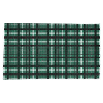 Plaid Cotton Blend Tablecloth