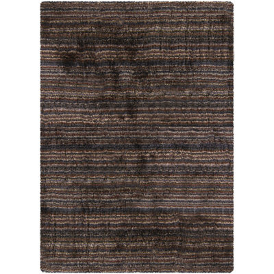 Savona Hand Woven Shag Abstract Area Rug