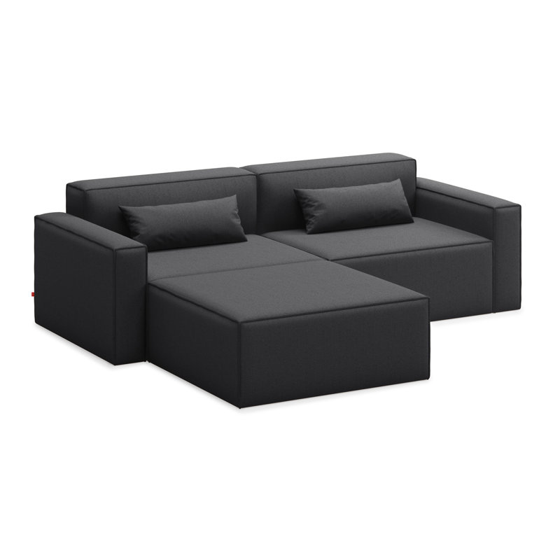 Mix Modular 3-Pc Sectional, Mowat Raven