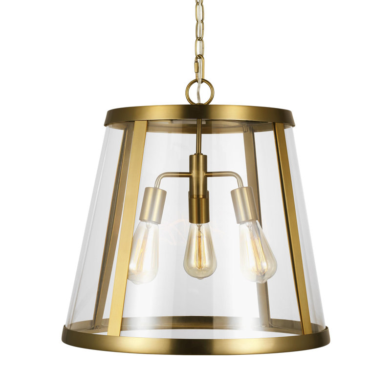 Amiir 3 - Light Single Pendant, Burnished Brass
