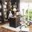 5-Door 3-Drawer Computer Desk With Warm Light