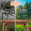 Backyard Discovery 100% Cedar Wood Garden Pergola  4.3m x 3m (14ft x 10 ft)