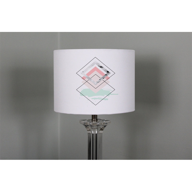 Cotton Drum Lamp Shade ( Uno ), 22cm H x 25cm W x 25cm D