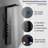 3-way Diverter Shower Tower Panel System with Fixed Shower Head-92896148