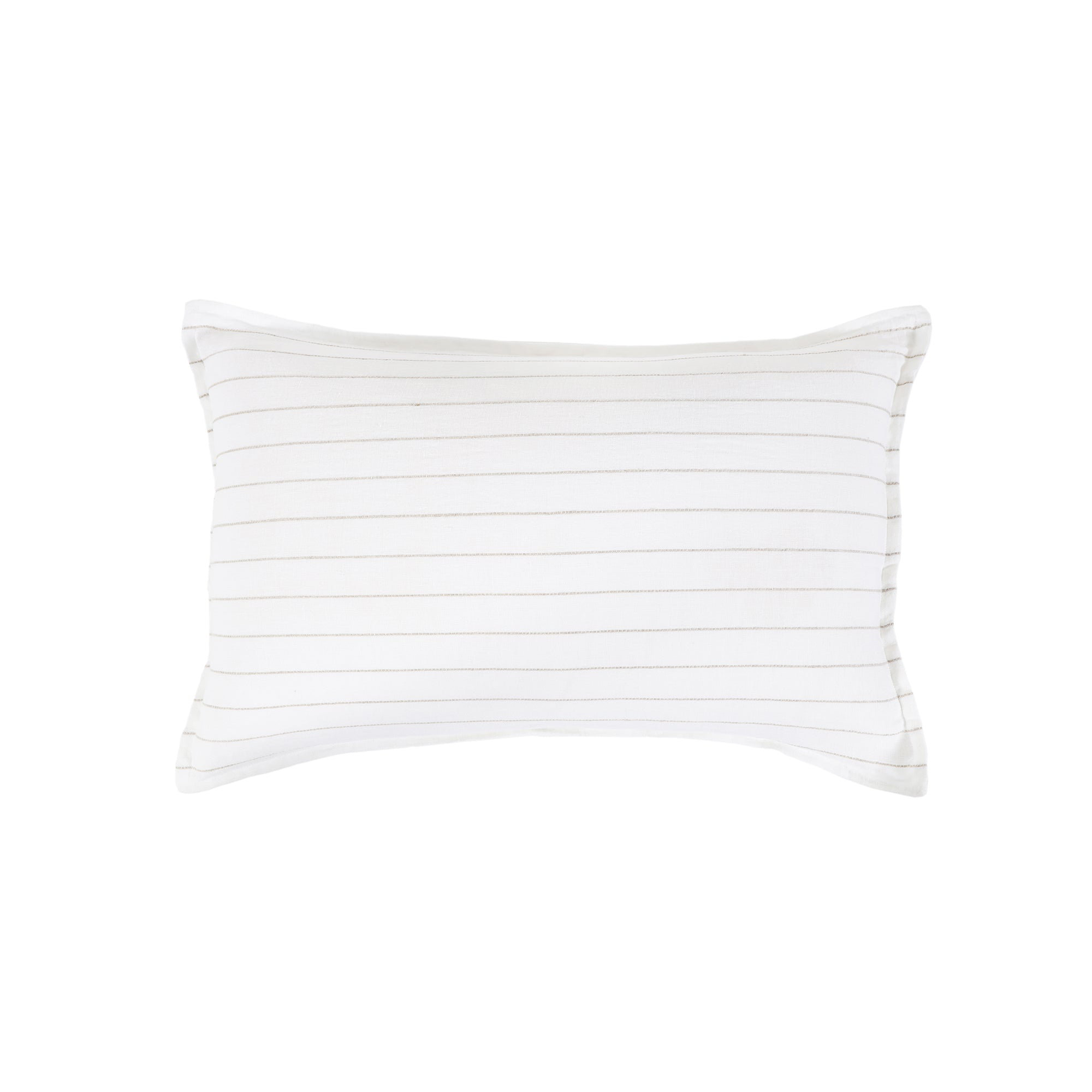 Blake Linen Shams, King, White/Natural