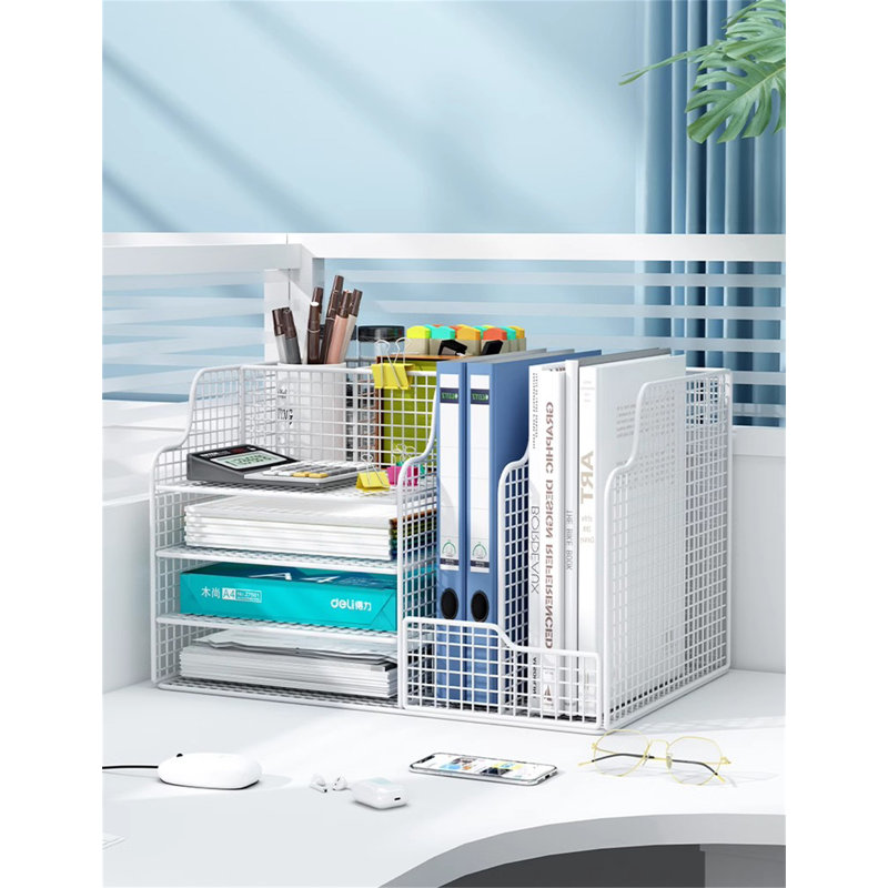 Organisateur de bureau Rajohn, Blanc