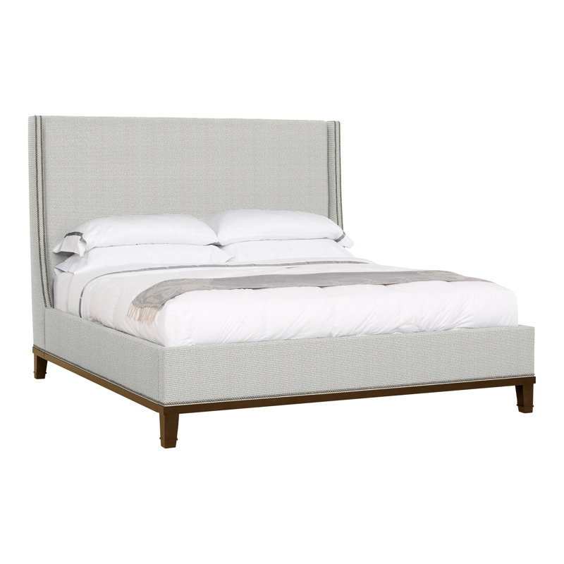 Michael Weiss Cleo Queen Upholstered Bed, Yes, Havana, Callaloo Cotton
