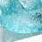 Hospers Cole And Grey Glass Ombre Coral Decorative Sculpture With Clear Rectangle Base