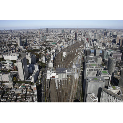 Shinagawa Station Areas by TAGSTOCK1 - Wrapped Canvas Print