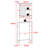 Over The Toilet Storage Cabinet with Fluted Doors, Natural Bamboo Freestanding Bathroom Organizer with Adjustable Shelf
