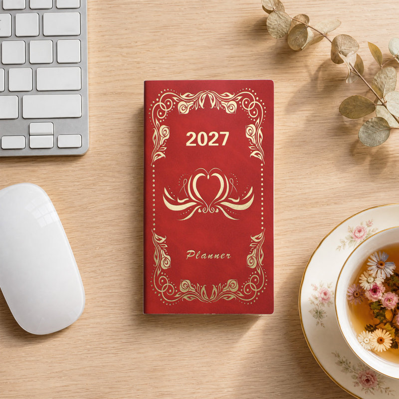 Cahier papier 2027, Red