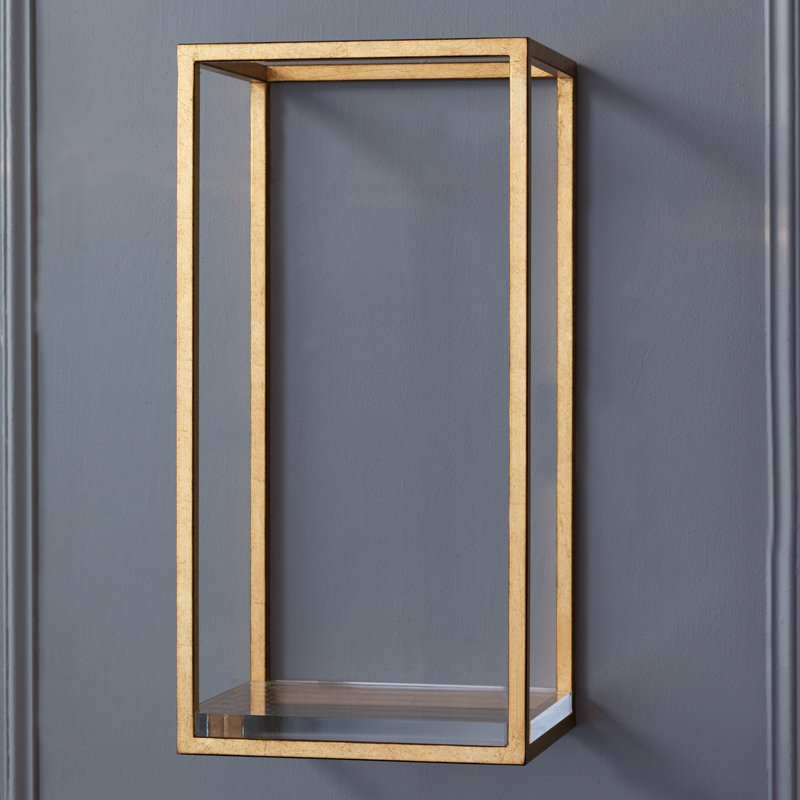 Drake Wall Shelf, Gold