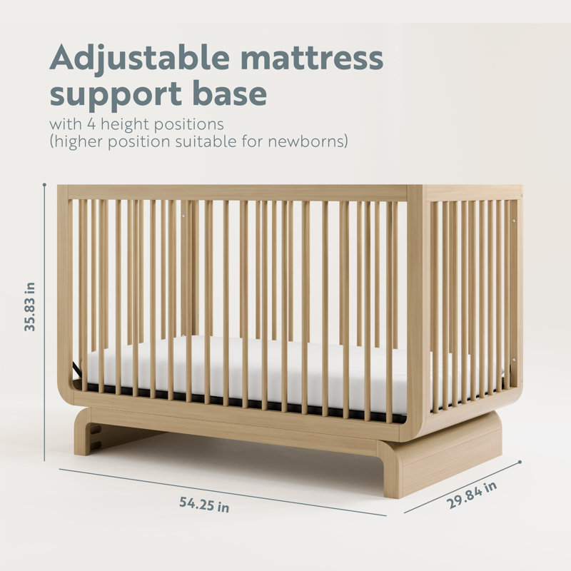 Santorini 5-In-1 Convertible Crib, Driftwood, Crib