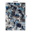 Tapis gris / argenté à poil long à motif floral Florentia-1090871137