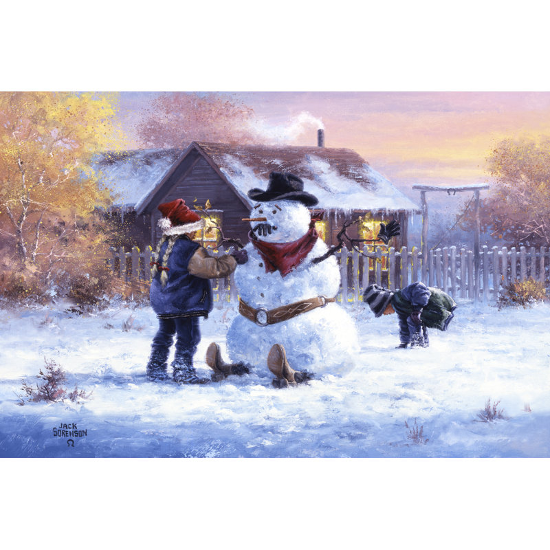 «Gonna Be in Trouble» par Jack Sorenson - peinture sur toile tendue, H 24 po x l 36 po