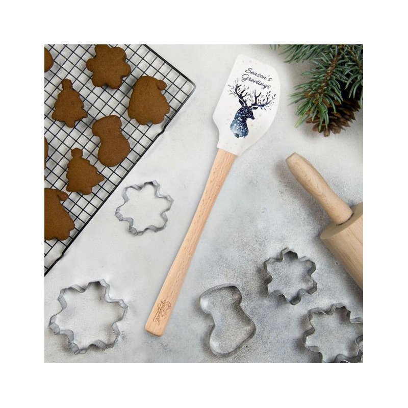 Spatulart® Season's Greetings Wood Handled Spatula