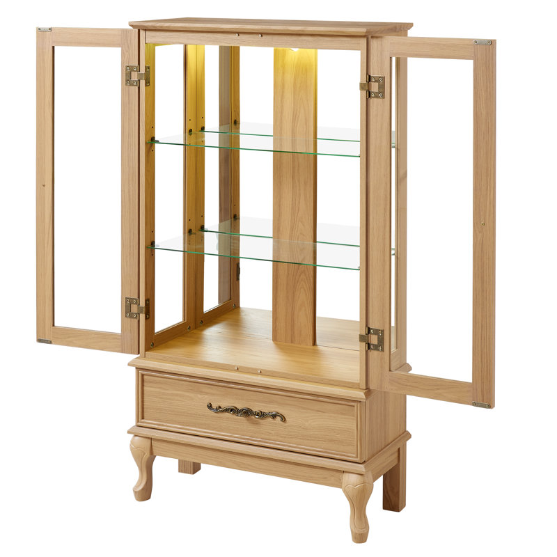 Armoire décorative avec tablettes réglables, 2 portes et 1 tiroir