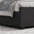 Velvet Platform Bed Frame with Wooden Slats and Rustic  Nightstand Set with Two Drawers-2101532067-2101532069