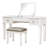 Mirrored Vanities Desk with Drawers, Bedroom Makeup Vanity Table Set with Mirror and Stool, Flip Up Dressing Table for Bedroom/Makeup Room, Working Desk for Women, Girl Furniture Combo-1703275051