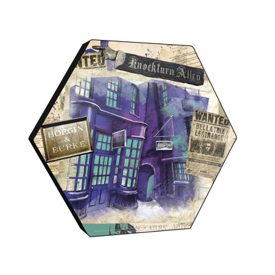 Impression sur bois Harry Potter (allée Knockturn)