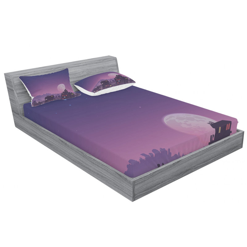 Microfiber Sheet Set, Queen Sheet Set with Fitted Sheet