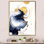 «Blissful création Minimal Blue Ink Cloud», peinture abstraite sur toile, art mural
