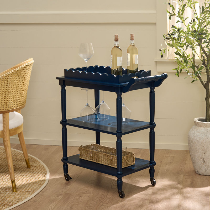 Table de bout Reinhart Aydah Emmeline, Bleu encre