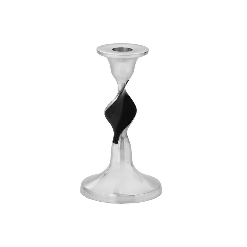 Chandelles en métal torsadé, H 6 po x l 3,5 po x P 3,5 po