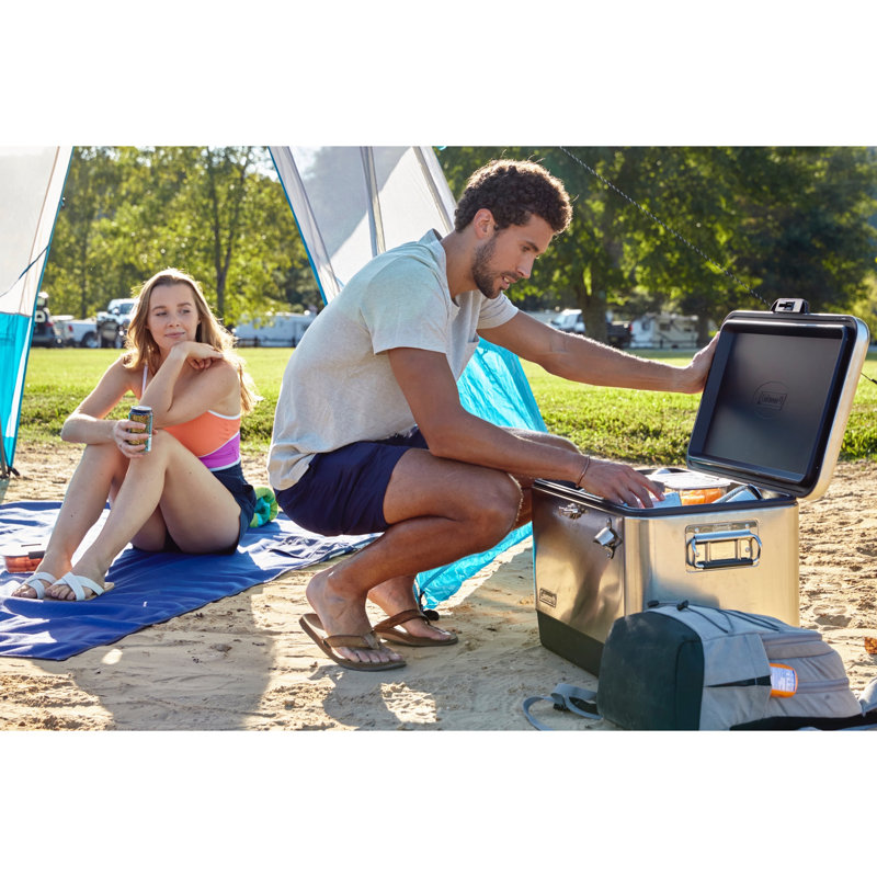 Coleman 54 Quarts Ice Chest, Stainless Steel