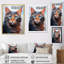 Décoration murale chat œil bleu II - chat-95893842-95893845