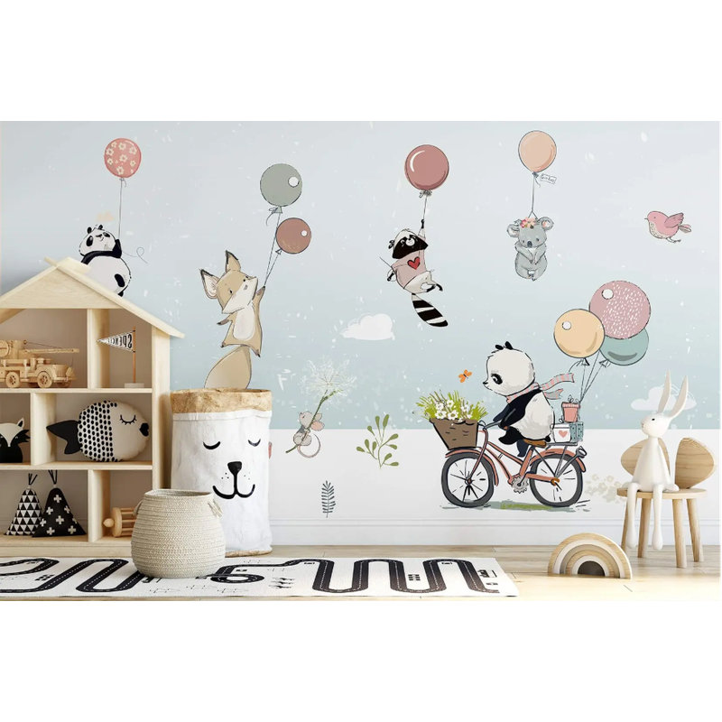 Illustration mignonne d'un animal mignon, L 105,96 po x l 187 po