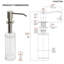 Distributeur de savon manuel rechargeable de 500 ml avec bec pivotant à 360 degrés-135753615