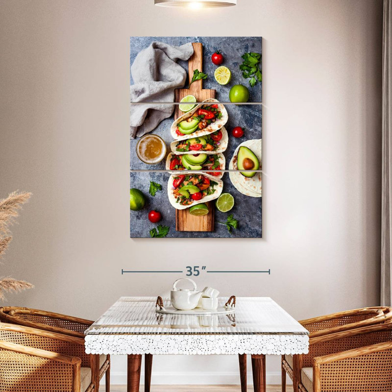 Yarlin Taco, 50" H x 32" W