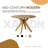 Xavion 48-Inch Round Kitchen Table, Model : XVT-41, Solid Wood Frame with Sculpted Splayed Legs and Natural Wood Grain, Honey Oak Finish-958778270
